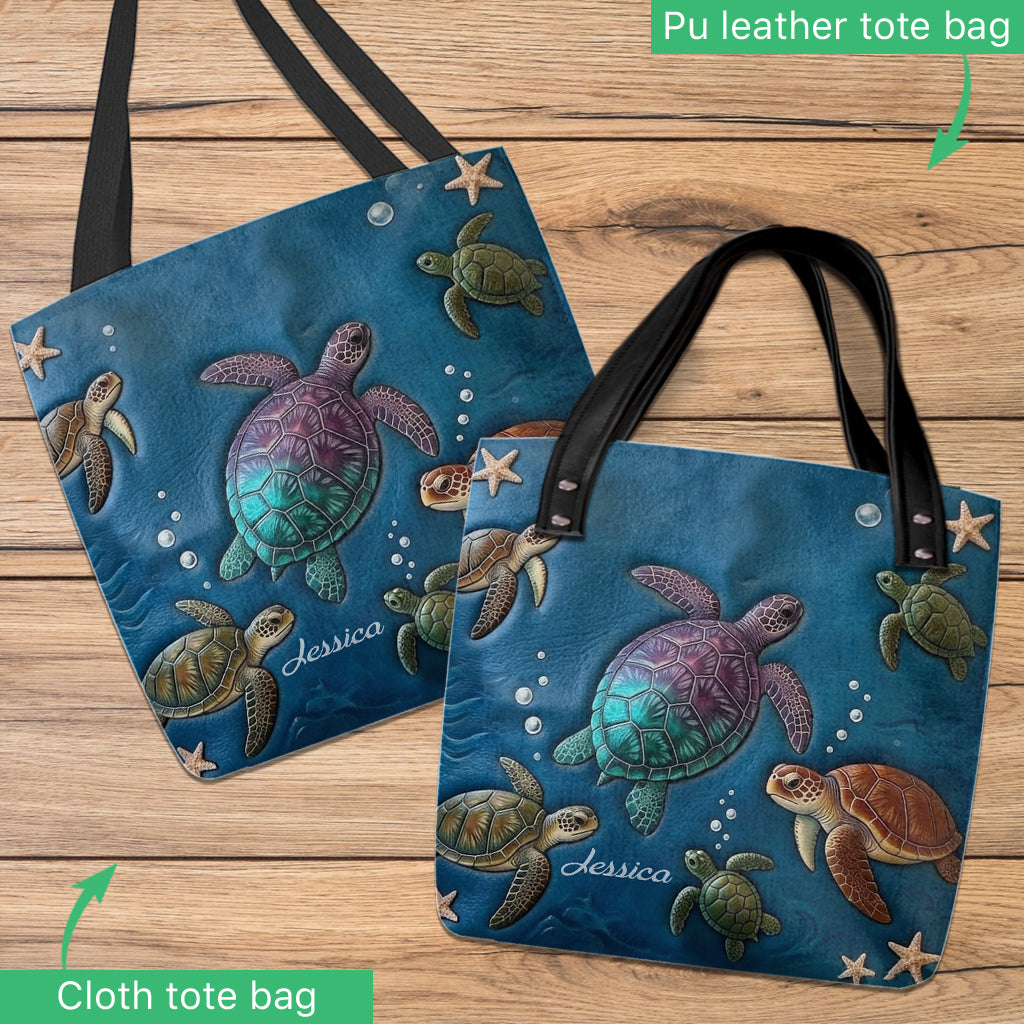 Tortues d'Amour - Sac Tote Personnalisé