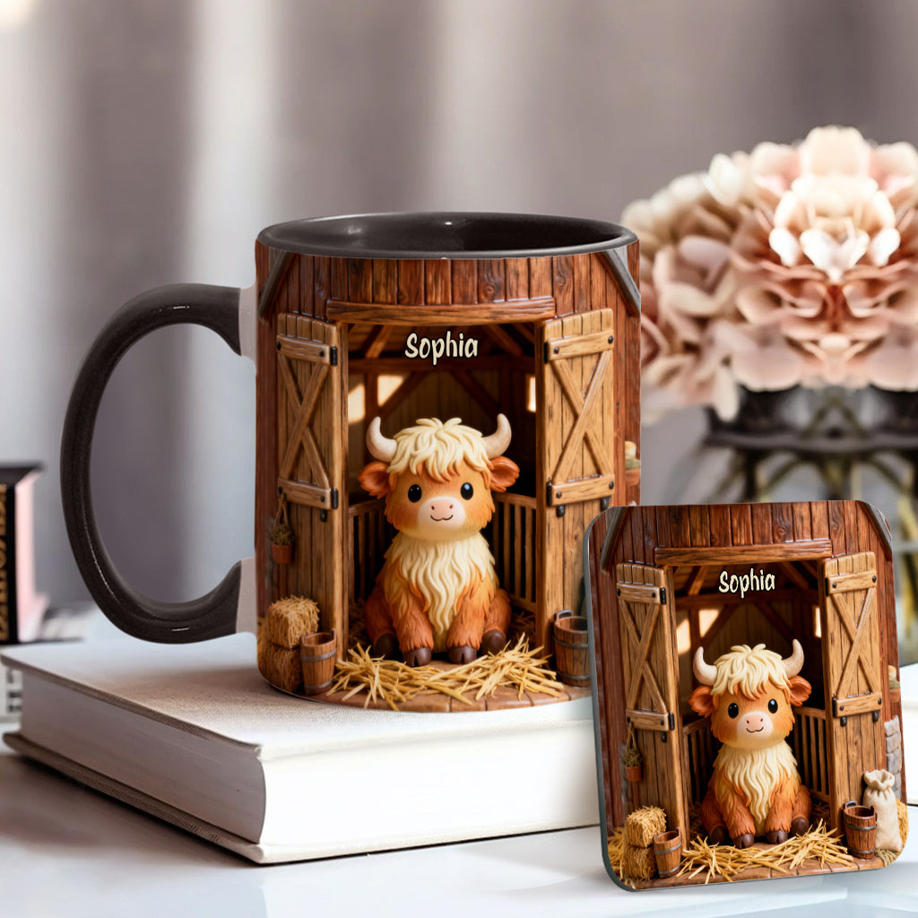 Mug personnalisé « Vache des Highlands » - Mignonne Vache Highland