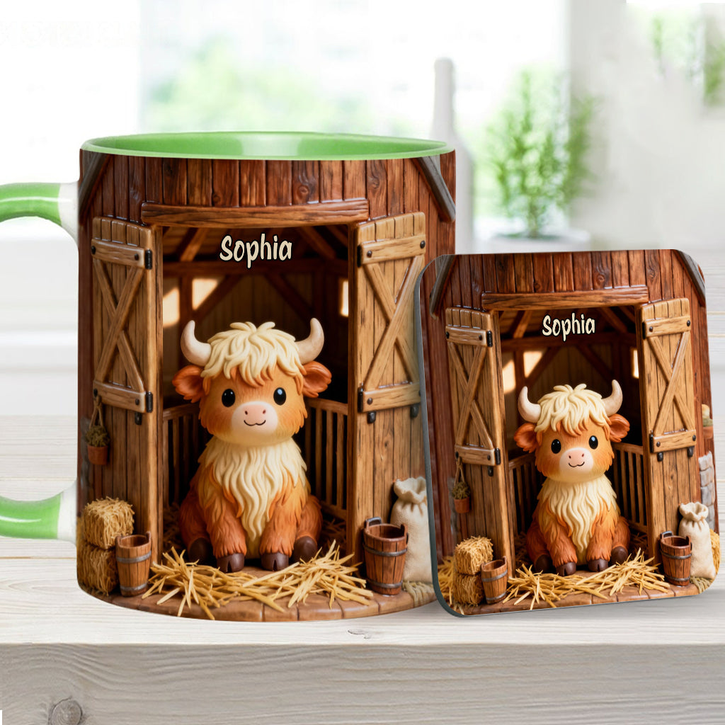 Mug personnalisé « Vache des Highlands » - Mignonne Vache Highland