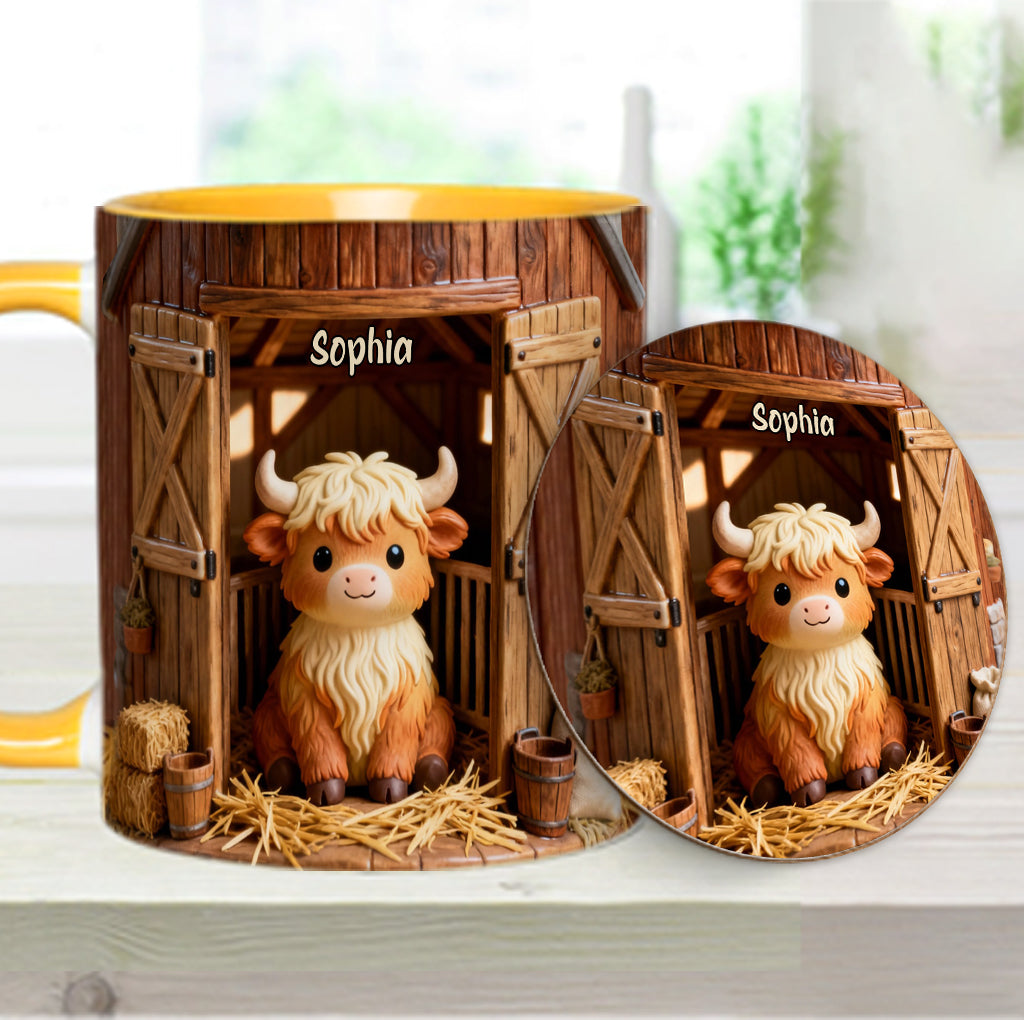 Mug personnalisé « Vache des Highlands » - Mignonne Vache Highland