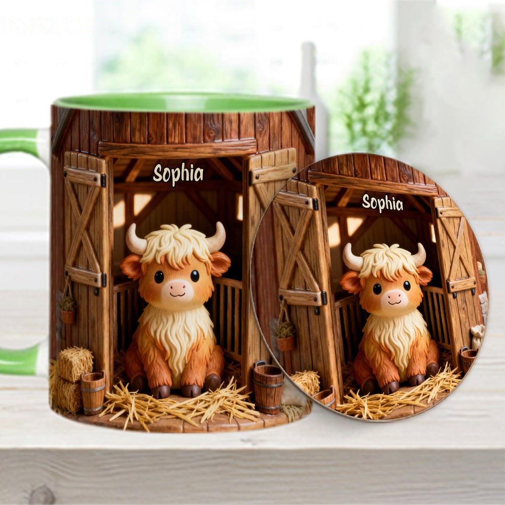 Mug personnalisé « Vache des Highlands » - Mignonne Vache Highland