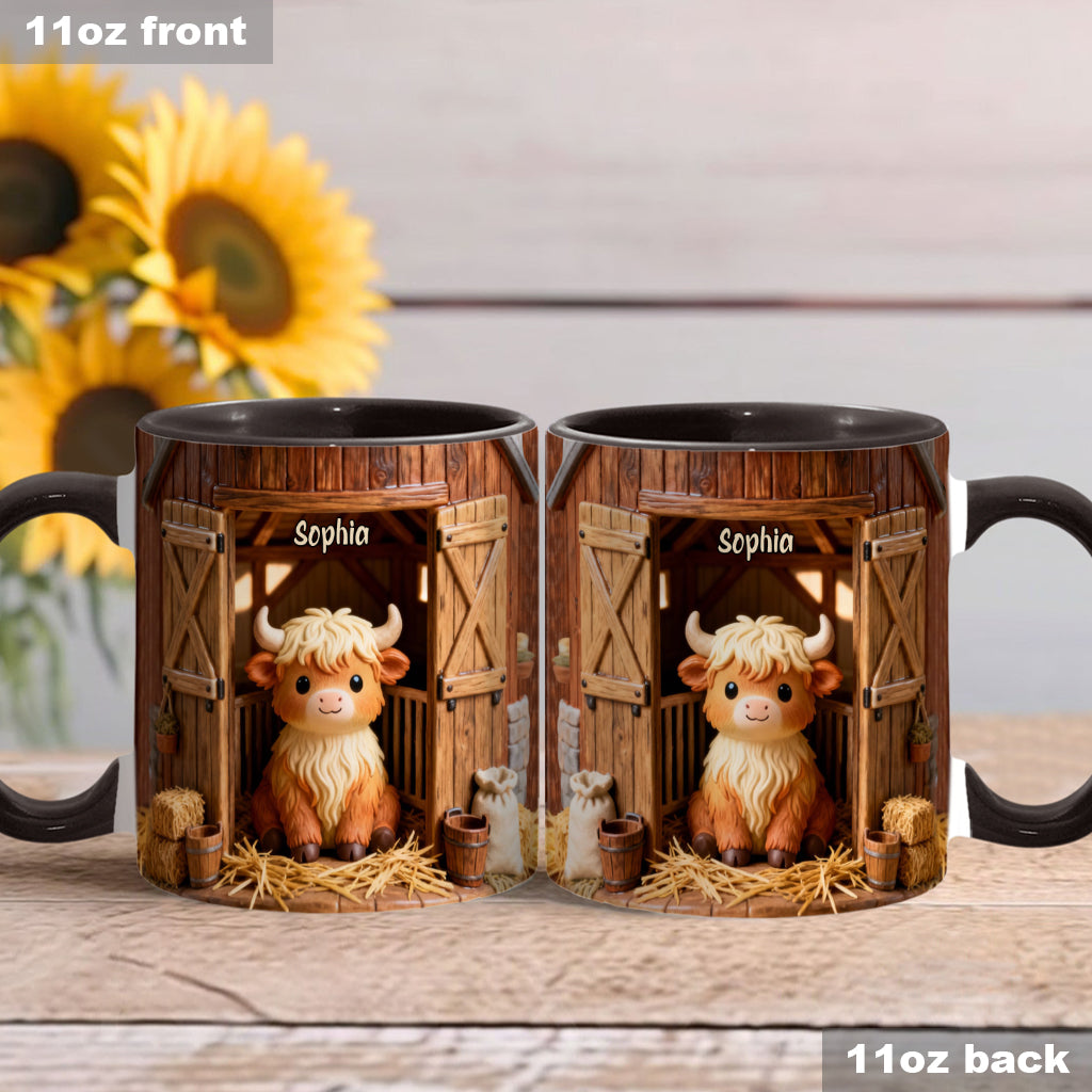 Mug personnalisé « Vache des Highlands » - Mignonne Vache Highland