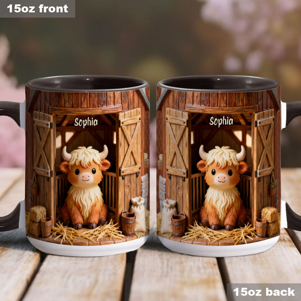 Mug personnalisé « Vache des Highlands » - Mignonne Vache Highland