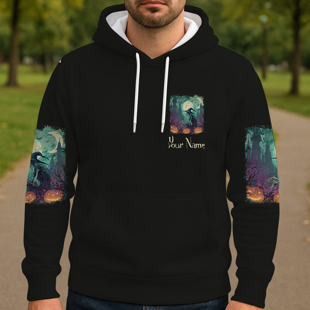 Ville d'Halloween - T-shirt personnalisé Sorcière intégrale