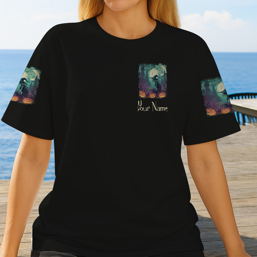 Ville d'Halloween - T-shirt personnalisé Sorcière intégrale
