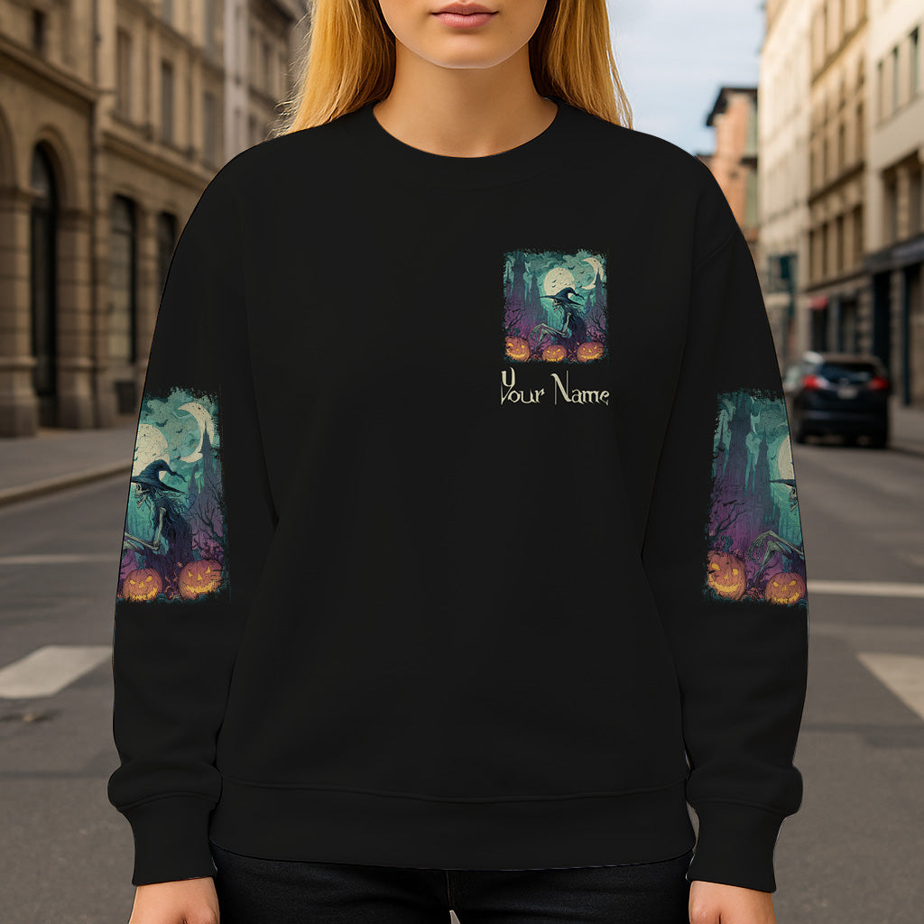 Ville d'Halloween - T-shirt personnalisé Sorcière intégrale