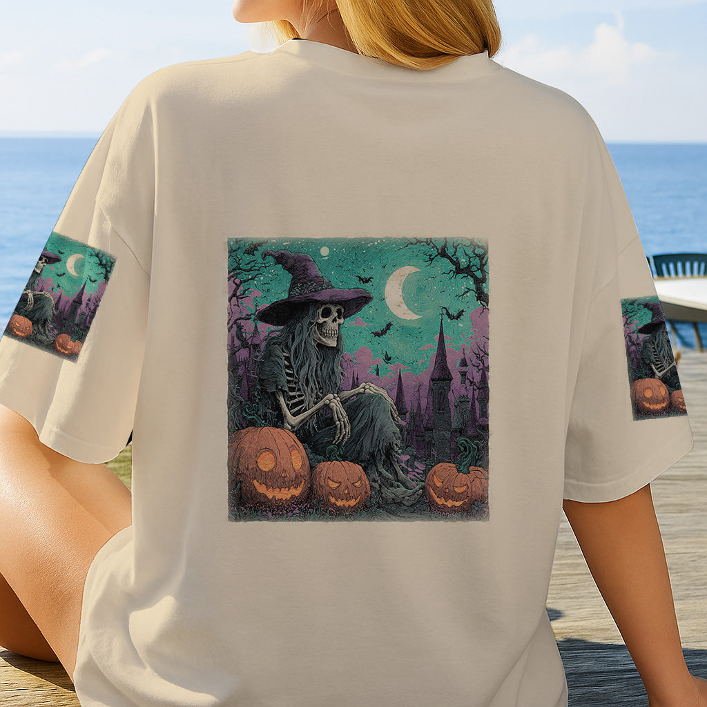 Town Of Halloween - Personalized Witch All Over Shirt