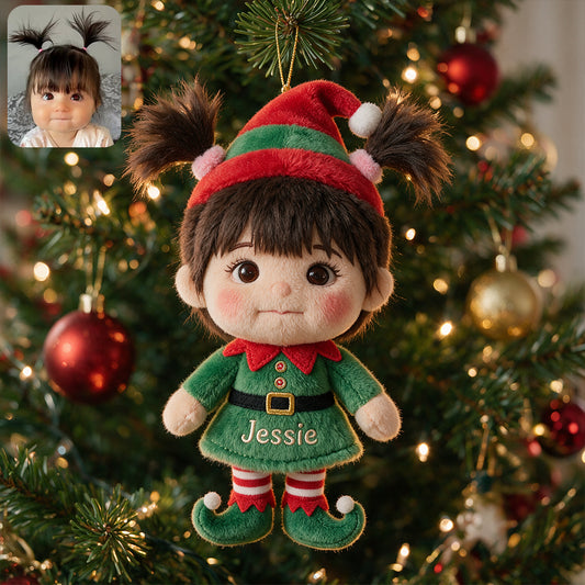 ELF Petit - Ornement en Peluche Personnalisé pour Enfant