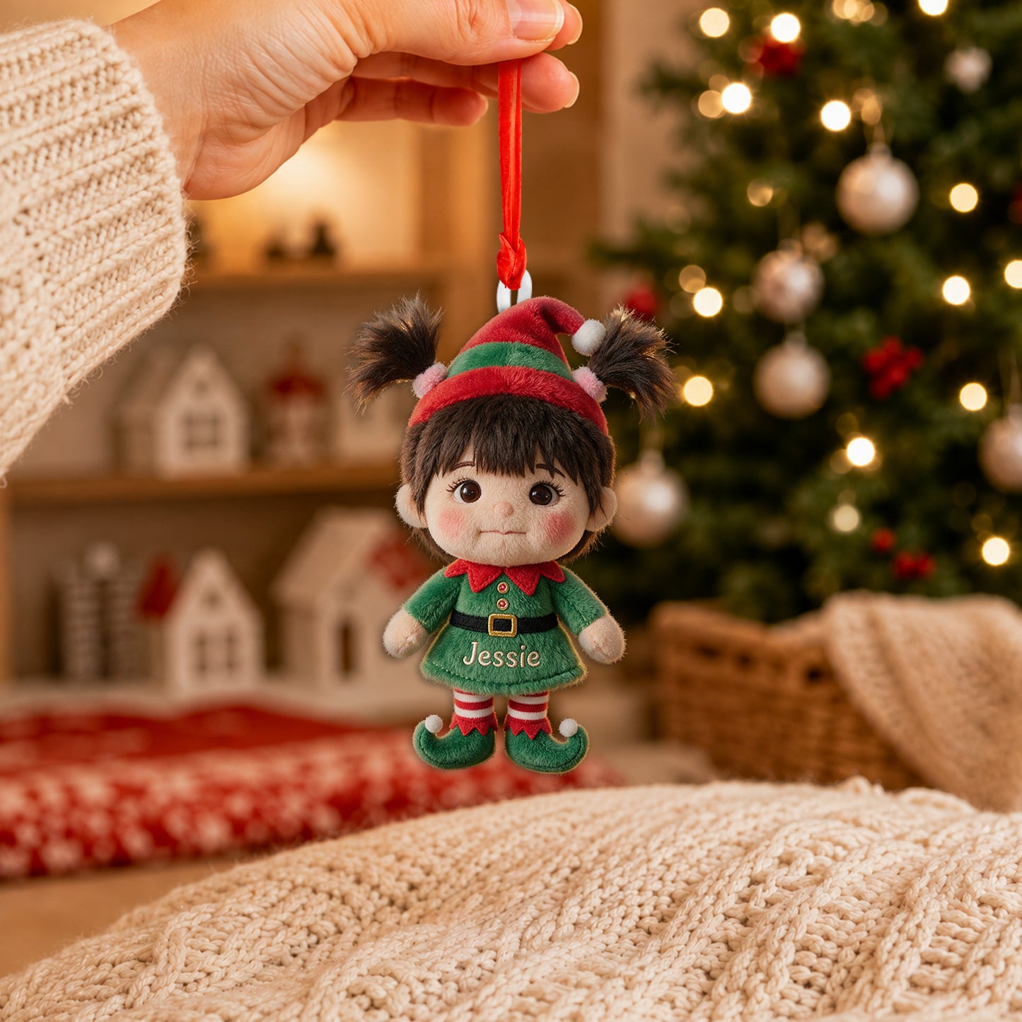 Little ELF - Personalized Kid Plush Ornament