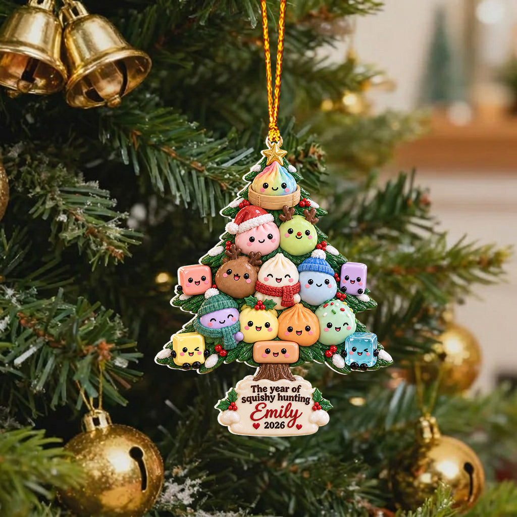 The Year of Squishy Hunting - Personalized Kid Premium 3D Ornament