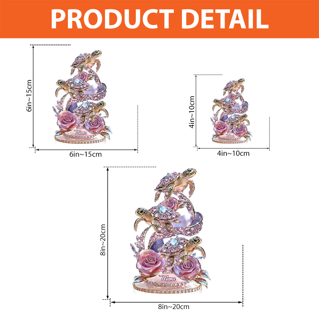 We Love You Gift For Mom, Grandma - Personalized Mother Custom Shaped Acrylic Plaque