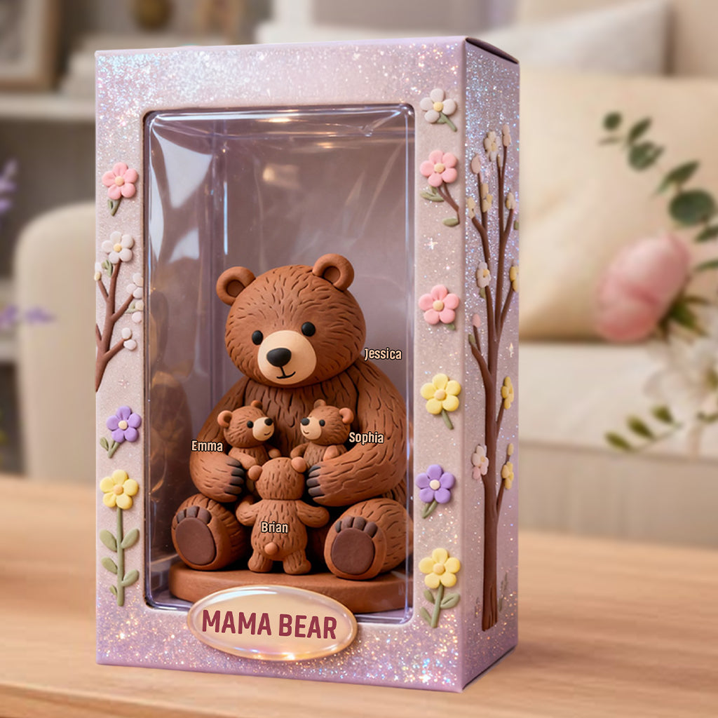 Cadeau idéal pour maman ou grand-mère - Plaque acrylique personnalisée « Mère » en forme de carte de vœux