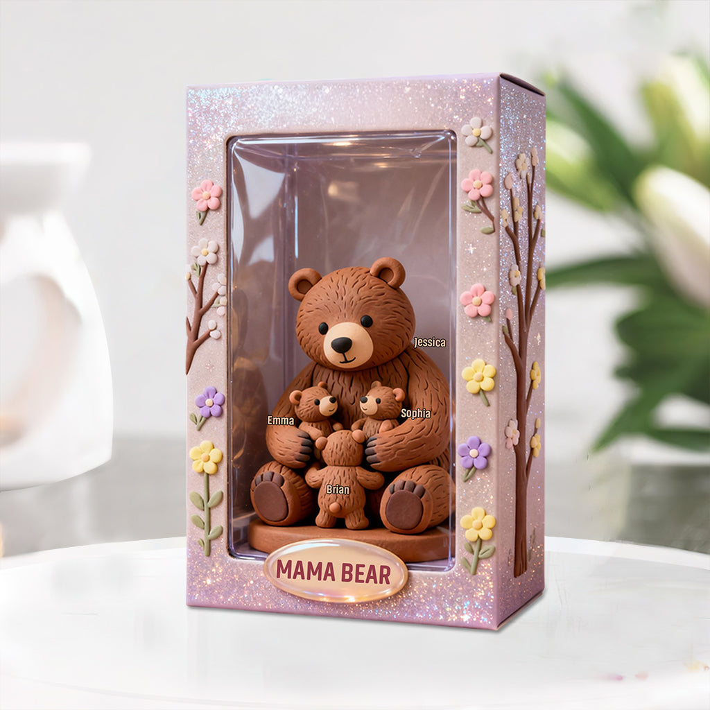 Cadeau idéal pour maman ou grand-mère - Plaque acrylique personnalisée « Mère » en forme de carte de vœux