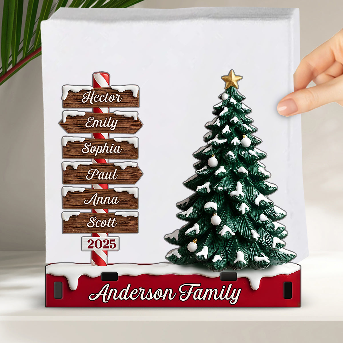 Merry Christmas Gift For Family - Personalized Family Paper Towel Holder