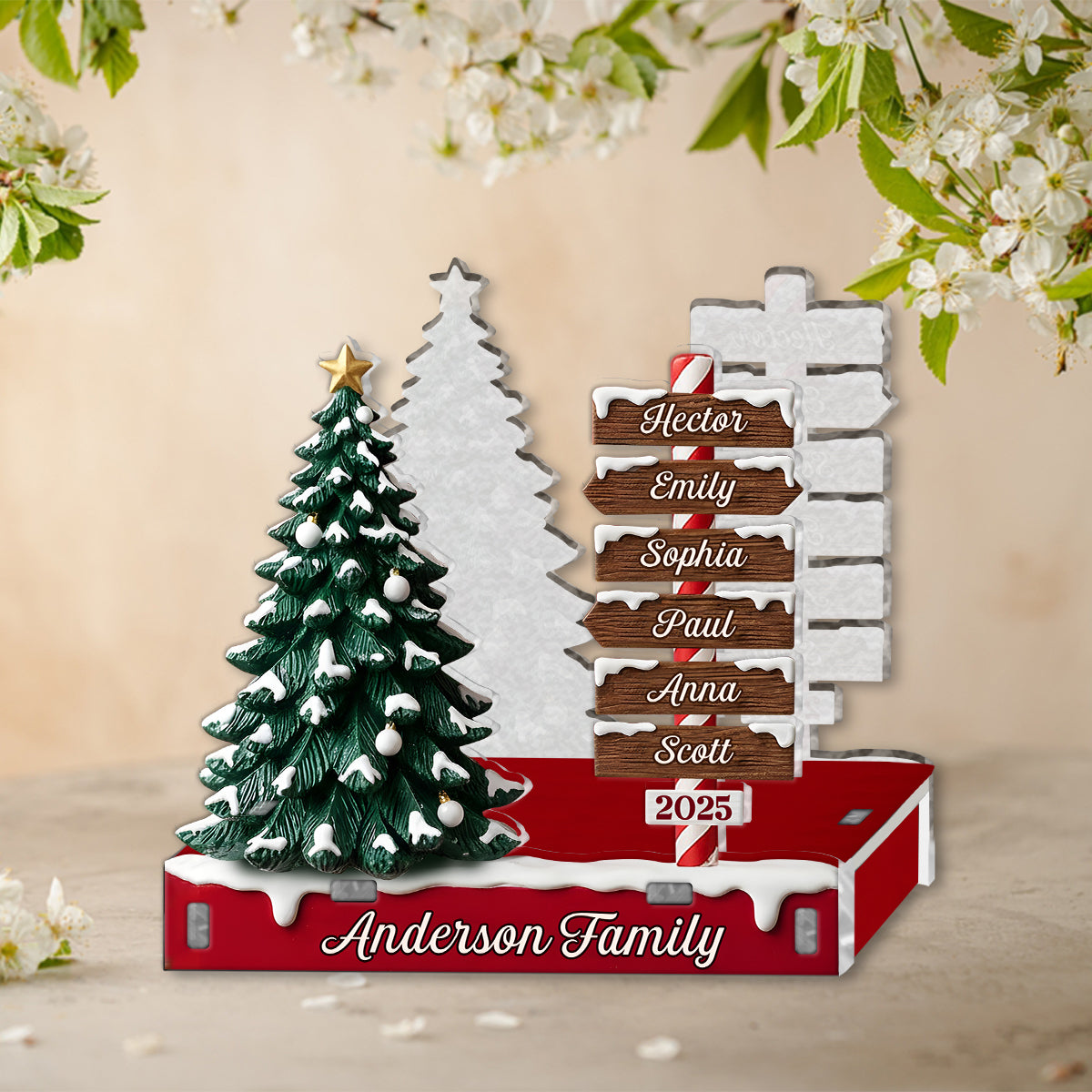 Merry Christmas Gift For Family - Personalized Family Paper Towel Holder