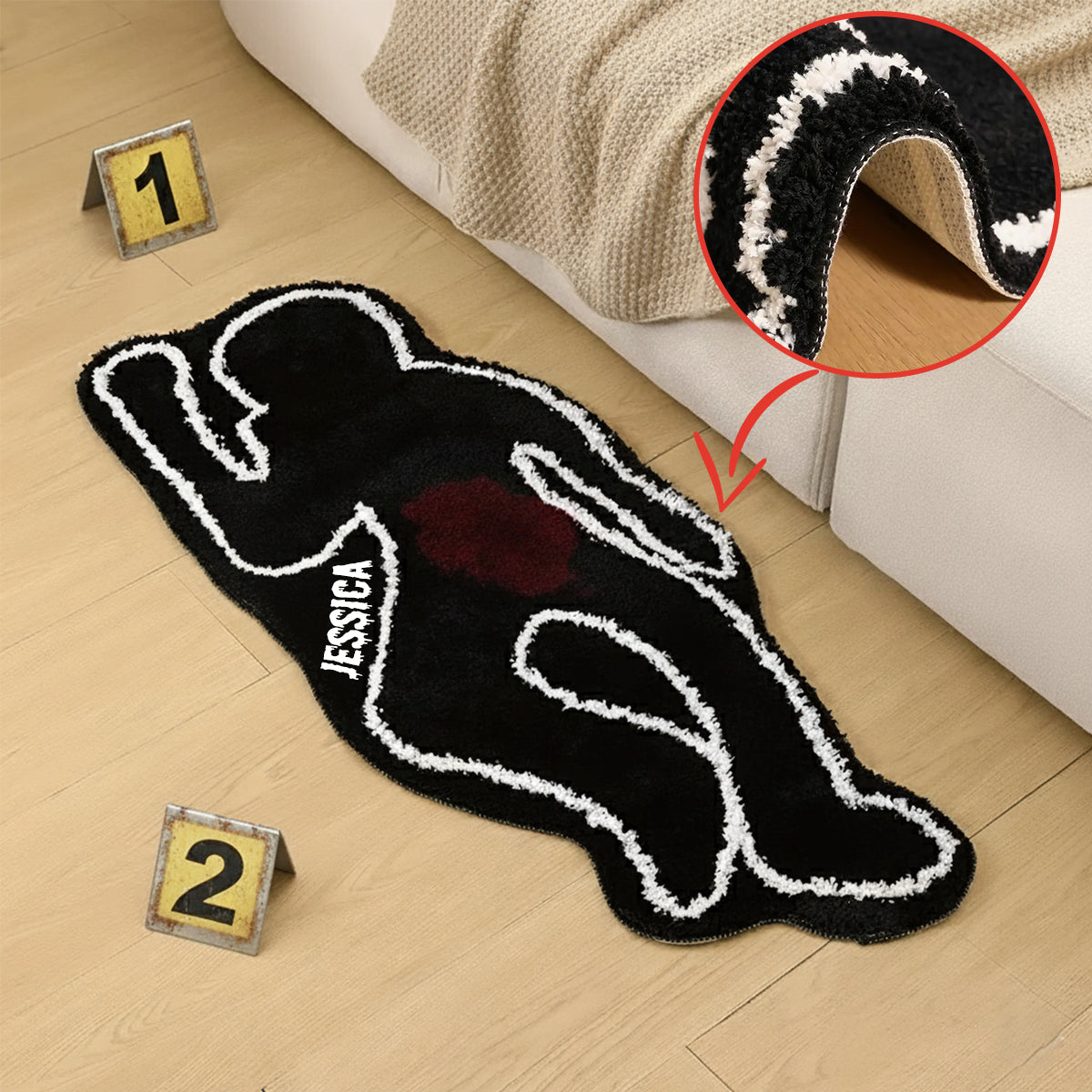 True Crime Era - Tapis touffeté antidérapant personnalisé True Crime