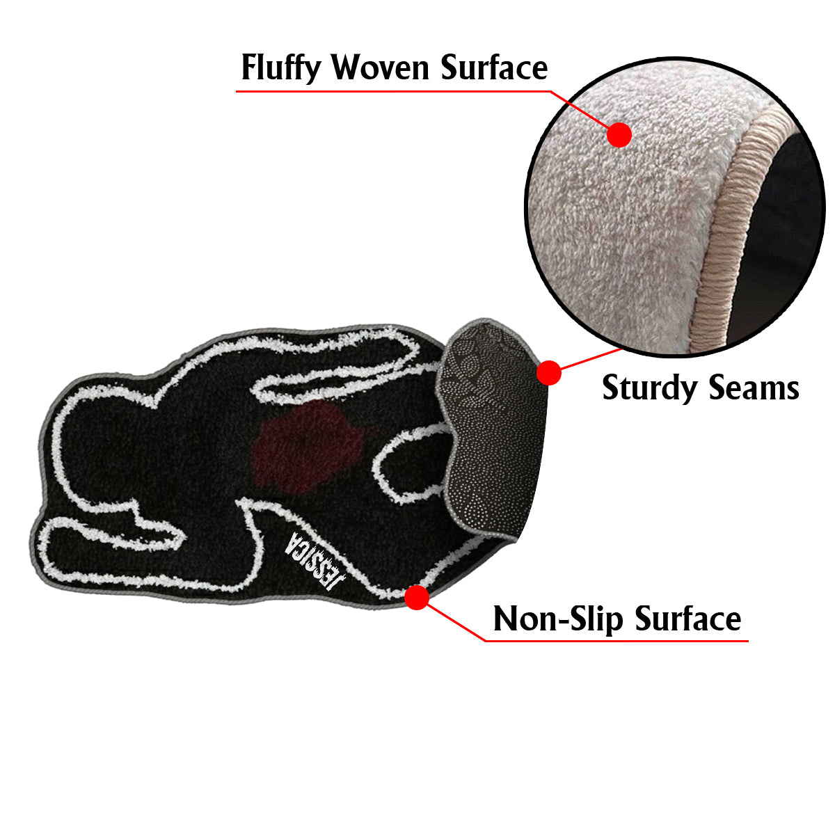 True Crime Era - Tapis touffeté antidérapant personnalisé True Crime