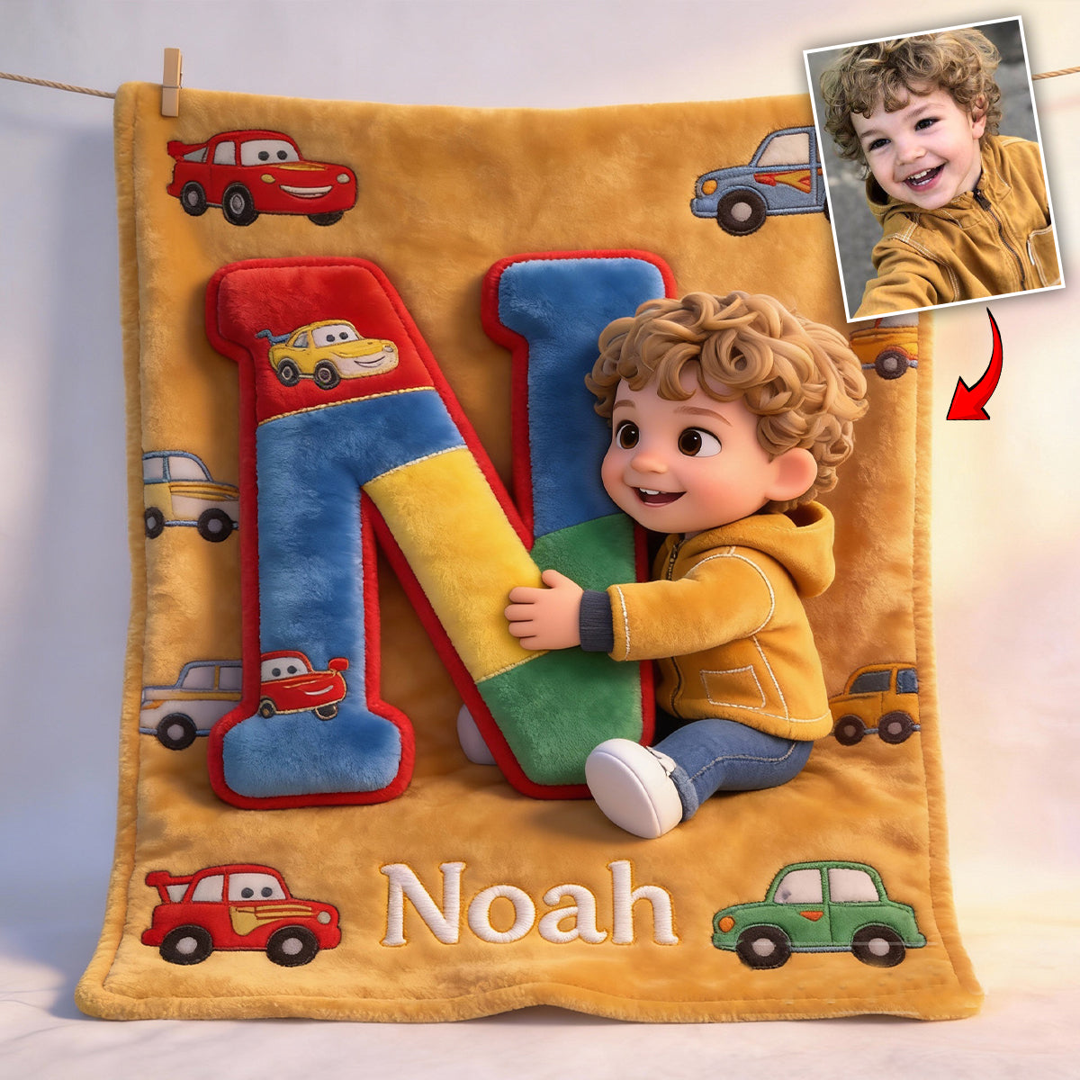 Je t'aime bébé - Couverture enfant personnalisée