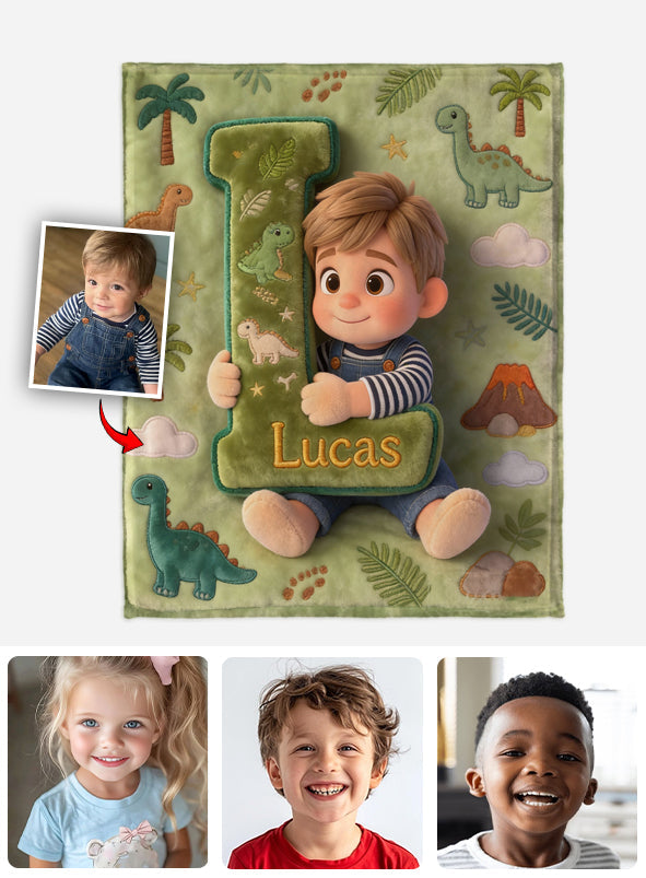 Je t'aime bébé - Couverture enfant personnalisée