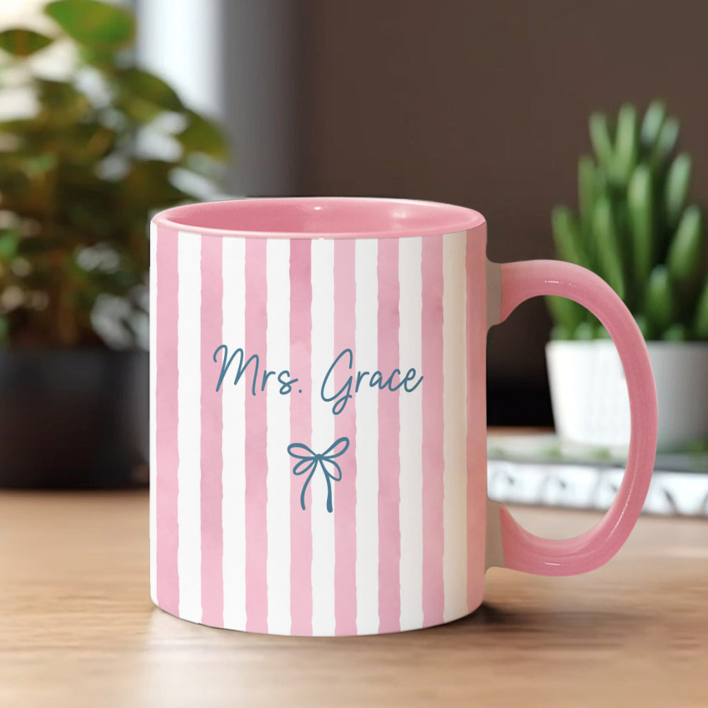 Back To School Gift for Teacher - Personalized Teacher Accent Mug