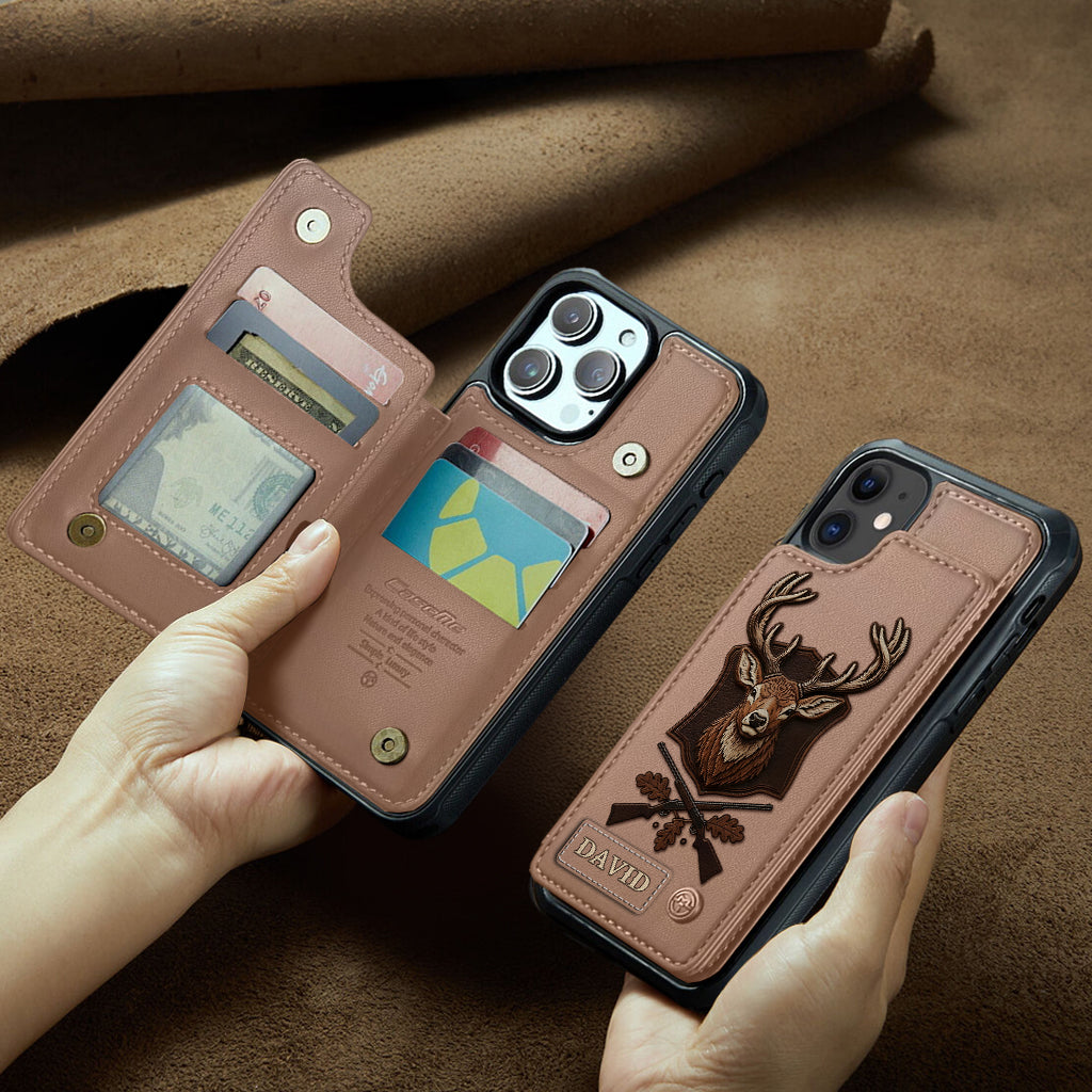 Passionné de chasse - Étui portefeuille personnalisé pour téléphone sur le thème de la chasse