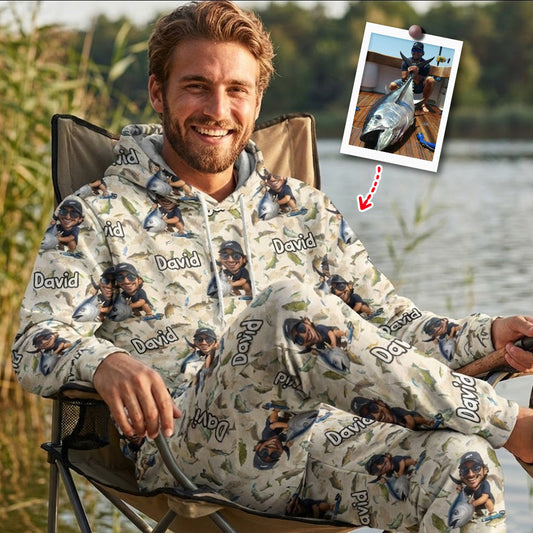 Funny Gift For Fishing Lovers - Personalized Fishing Hoodie and Sweatpants