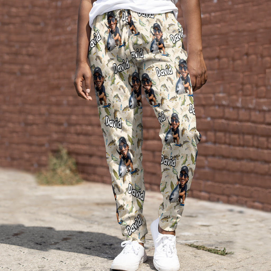 Cadeau amusant pour les passionnés de pêche : ensemble sweat à capuche et pantalon de survêtement personnalisés sur le thème de la pêche