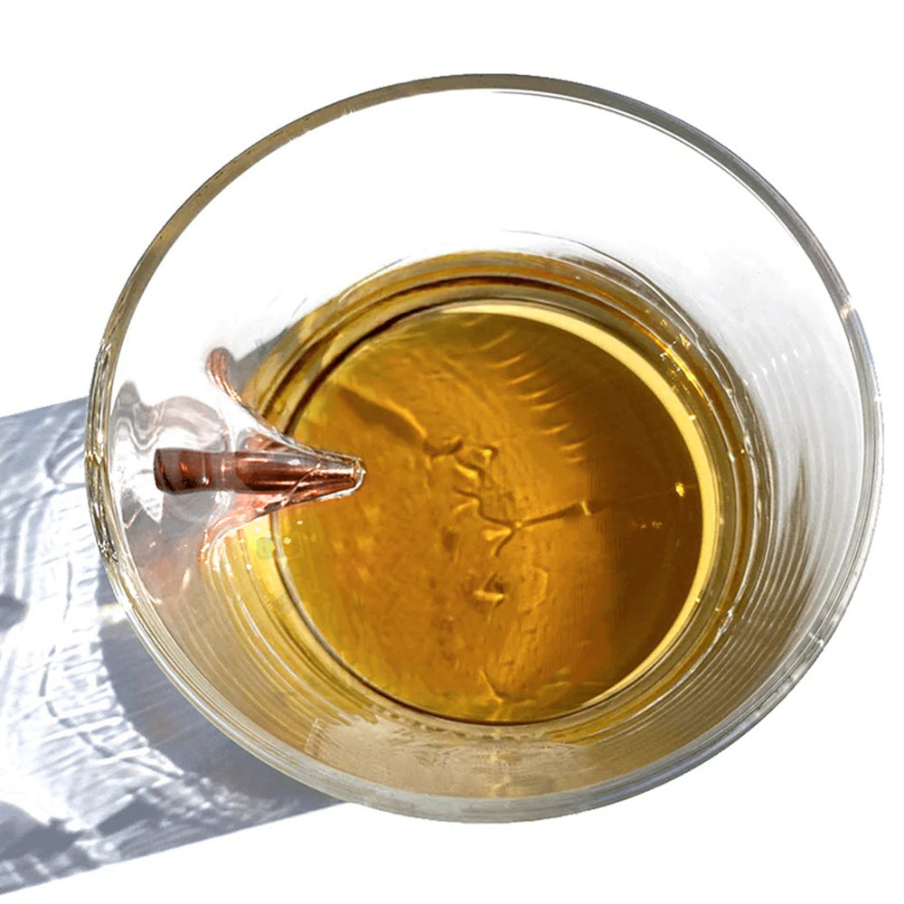 Fier papa d'une fille absolument géniale - Verre à whisky personnalisé « Bullet pour papa »