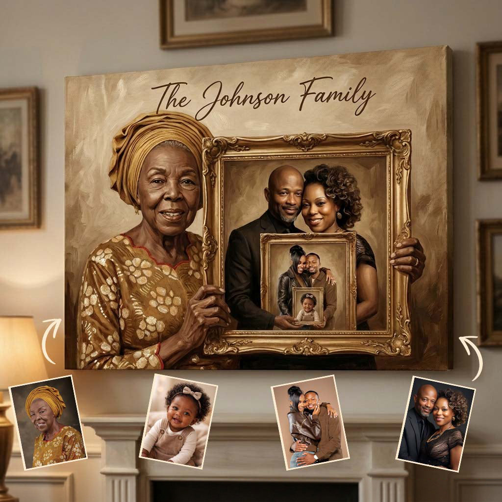Générations Familiales - Toile et Affiche Personnalisées