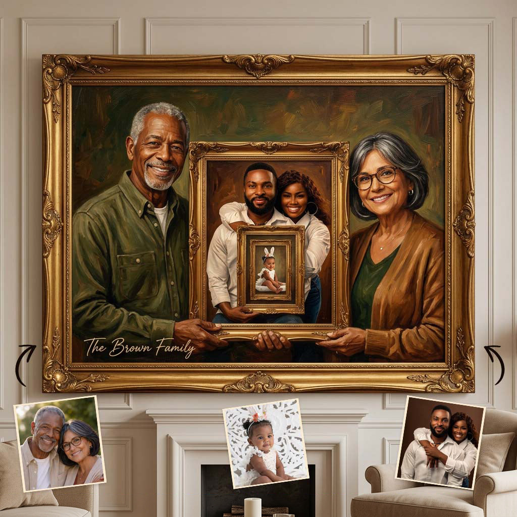 Générations Familiales - Toile et Affiche Personnalisées