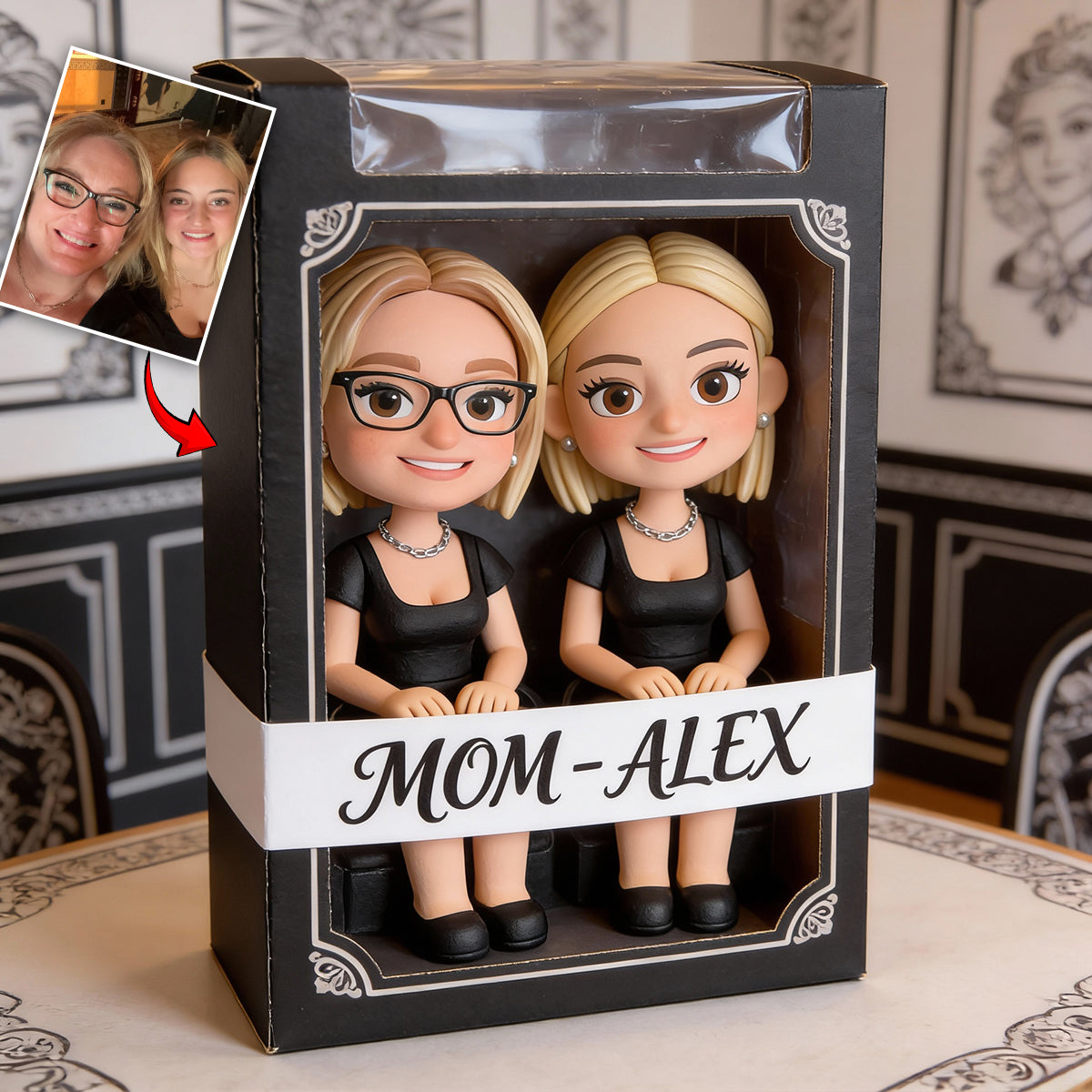 Mother And Daughter - Personalized Mother Custom Shaped Acrylic Plaque