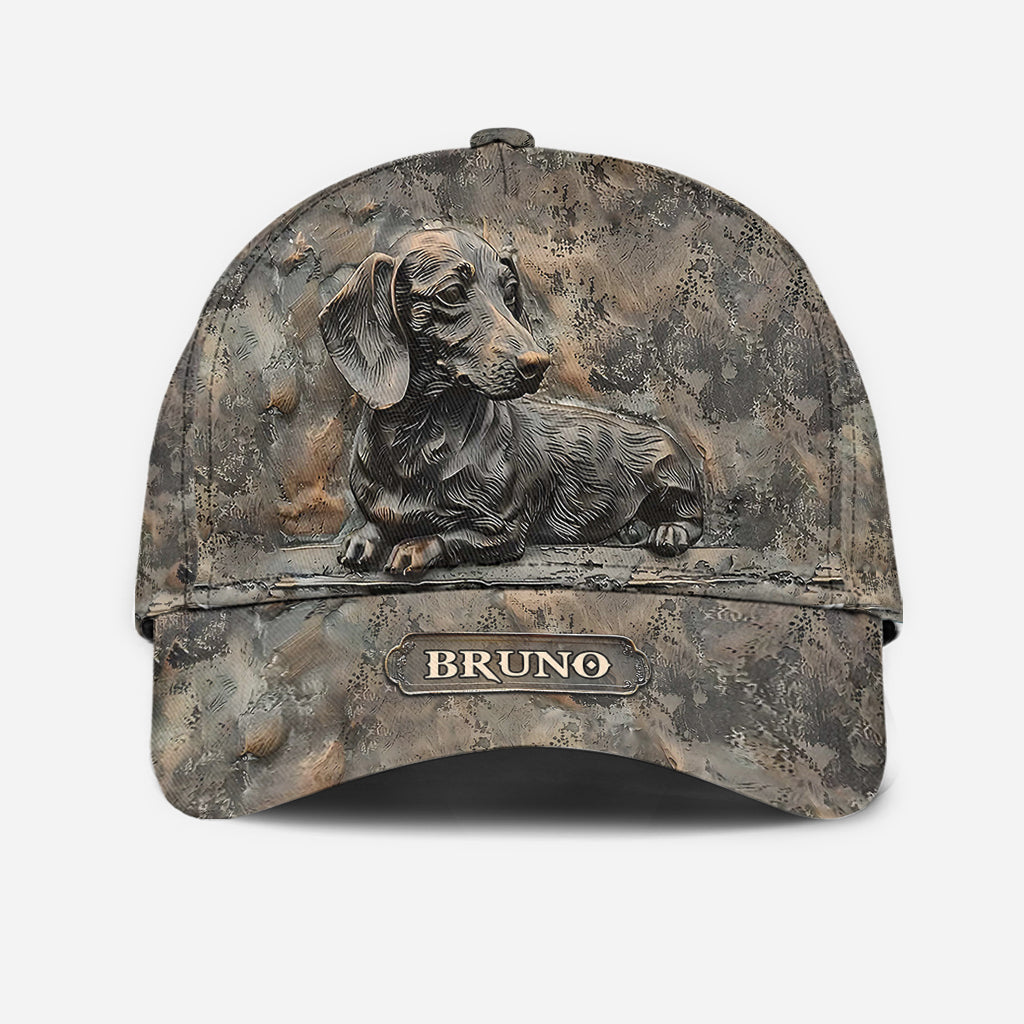 « Mon foyer, c'est là où est mon teckel » - Casquette classique personnalisée pour teckel