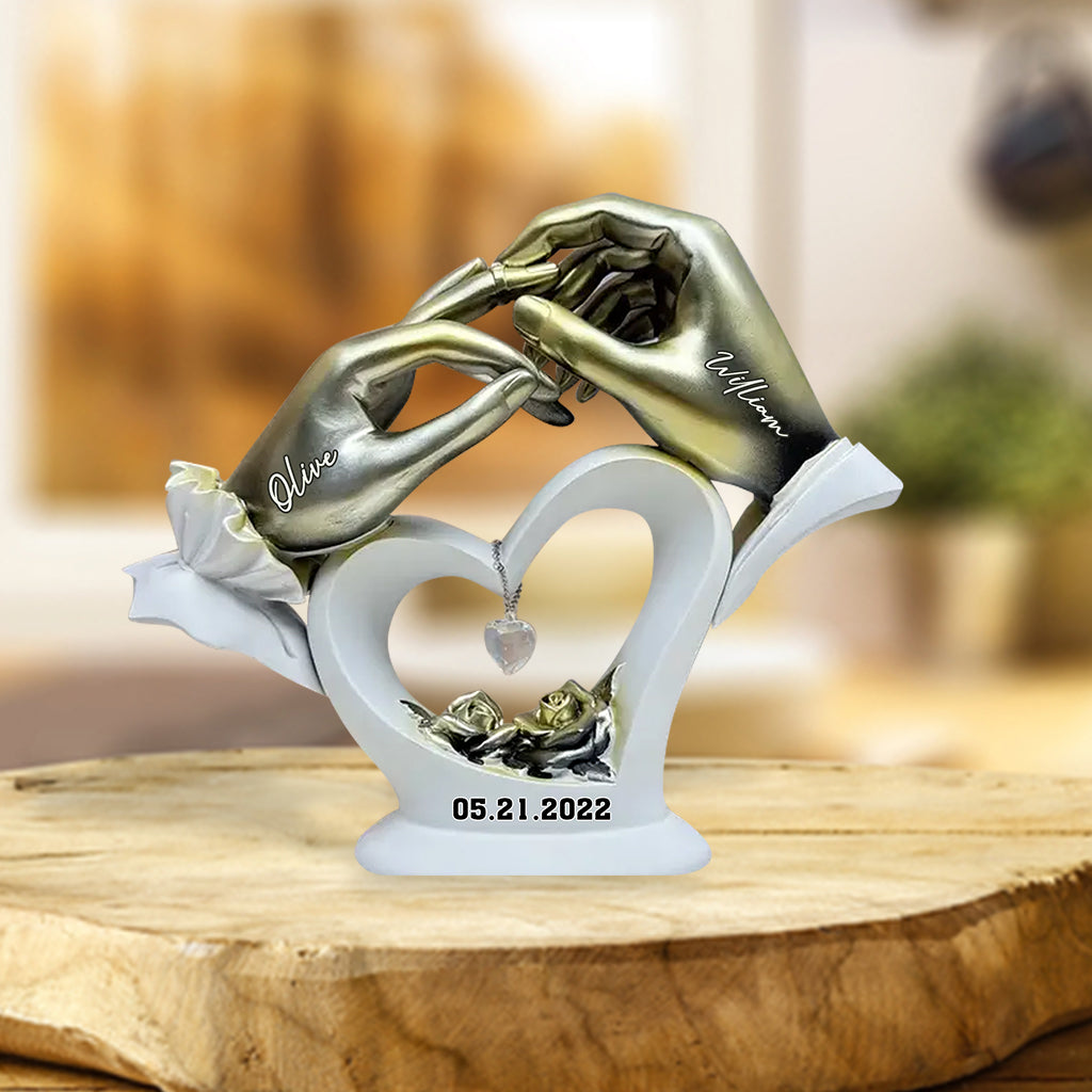 Anniversary Gifts For Couple - Personalized Couple Custom Shaped Acrylic Plaque