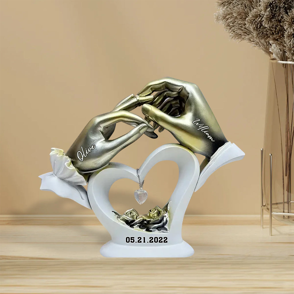 Anniversary Gifts For Couple - Personalized Couple Custom Shaped Acrylic Plaque