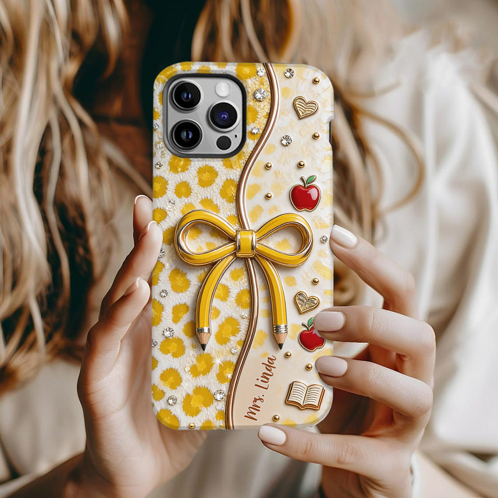 Back To School - Personalized Teacher Full Print Phone Case