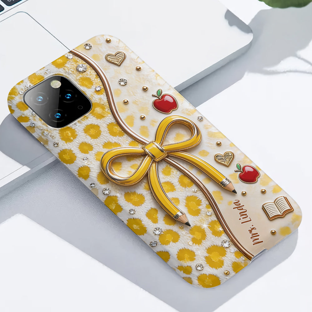 Back To School - Personalized Teacher Full Print Phone Case