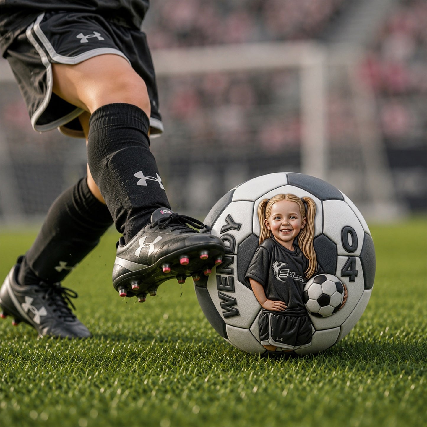 Cadeau d'anniversaire photo pour joueurs de football - Ballon multi-sport personnalisé