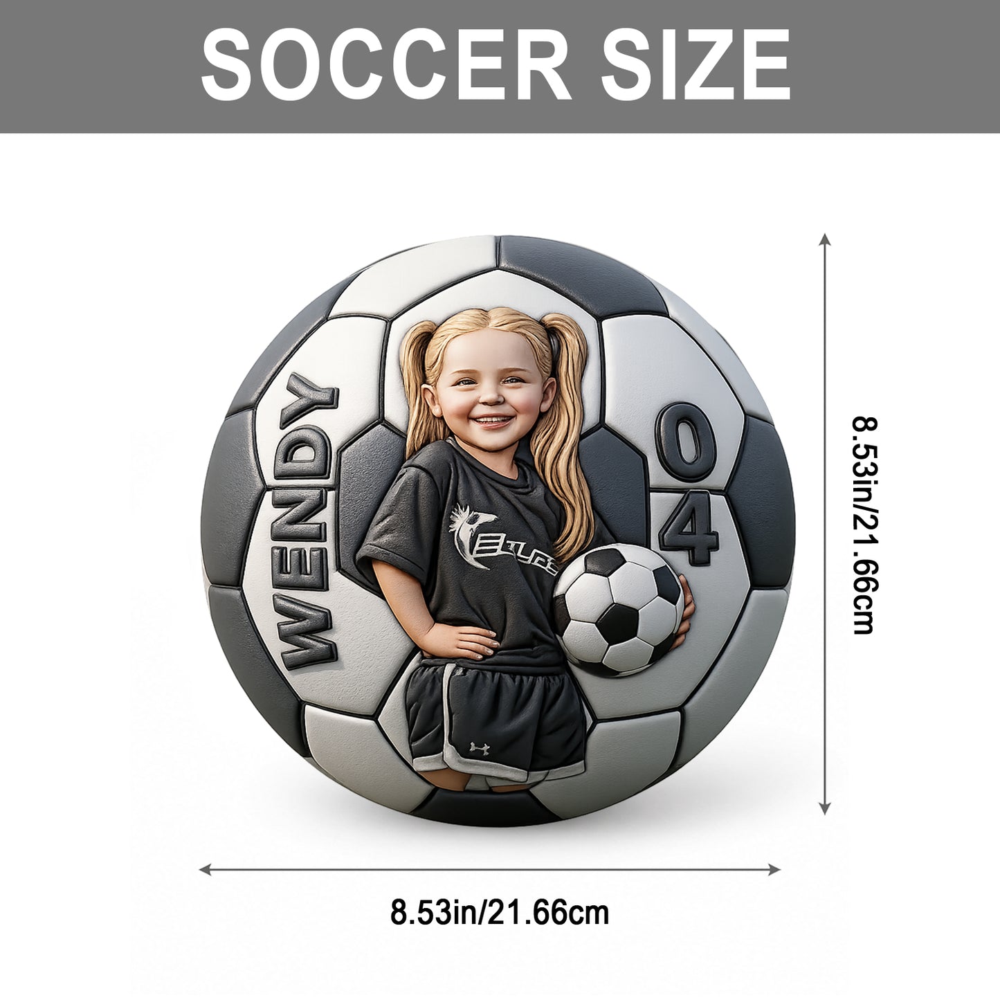 Cadeau d'anniversaire photo pour joueurs de football - Ballon multi-sport personnalisé