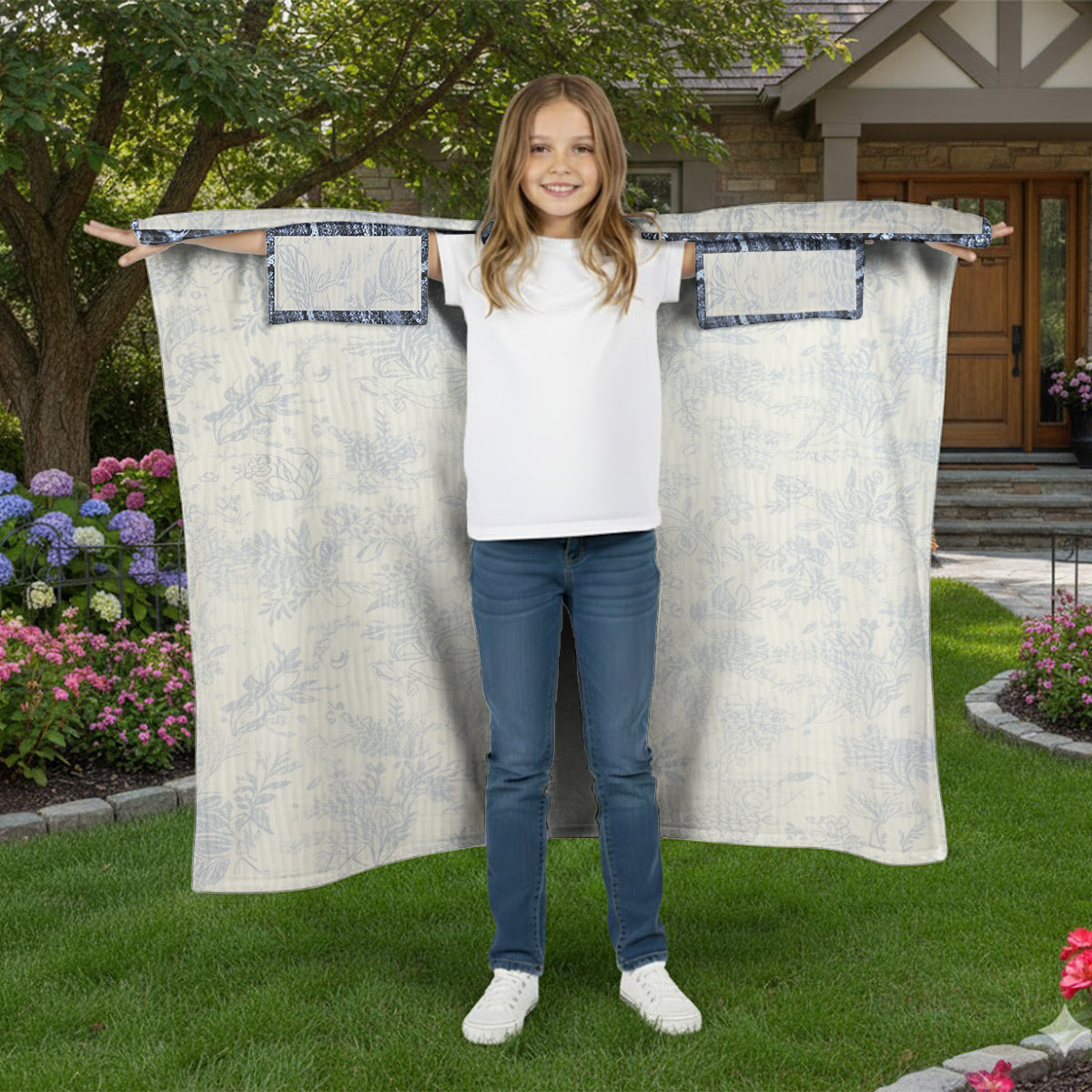 Voici ma couverture de lecture - Couverture à porter personnalisée avec un livre