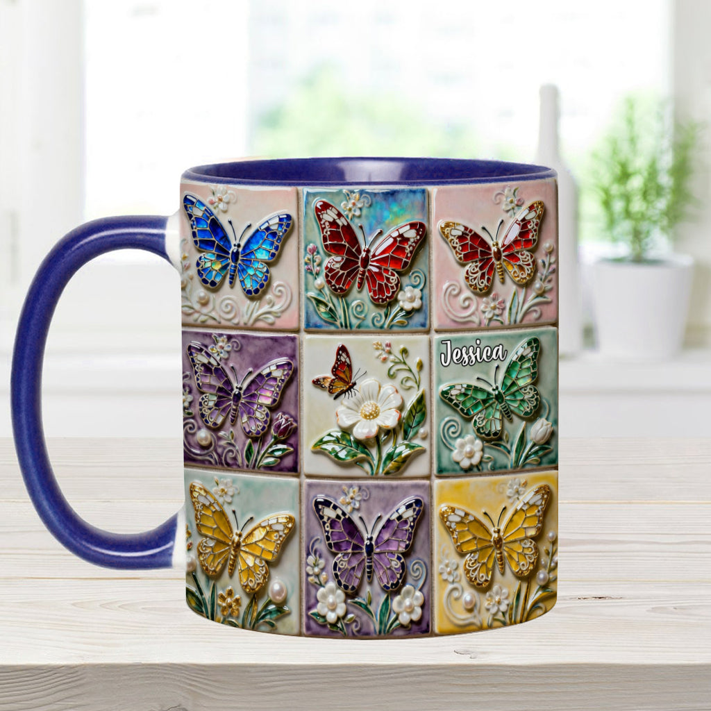 Mug personnalisé « J’adore les papillons »