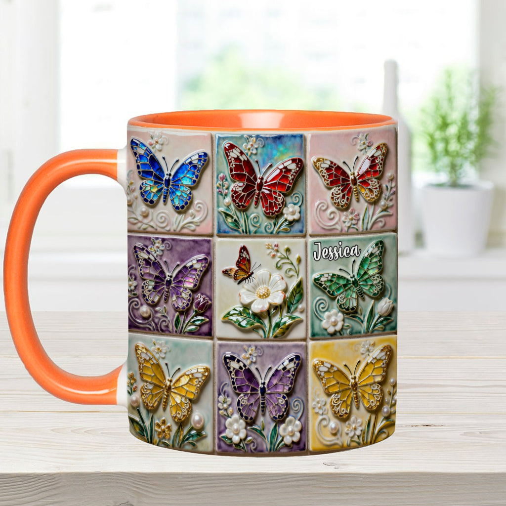 Mug personnalisé « J’adore les papillons »