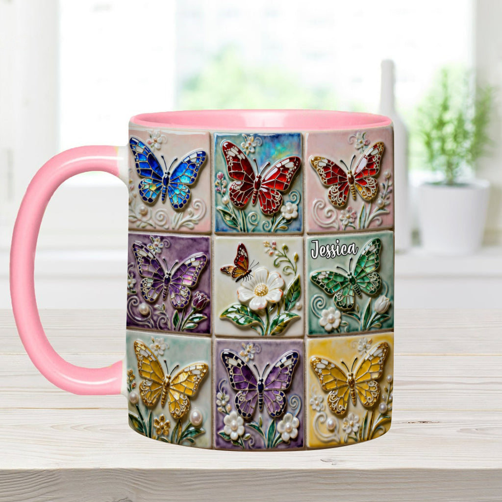 Mug personnalisé « J’adore les papillons »