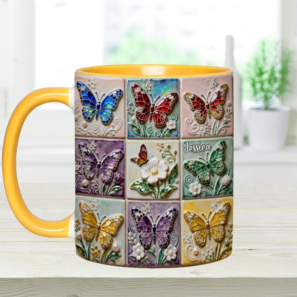 Mug personnalisé « J’adore les papillons »