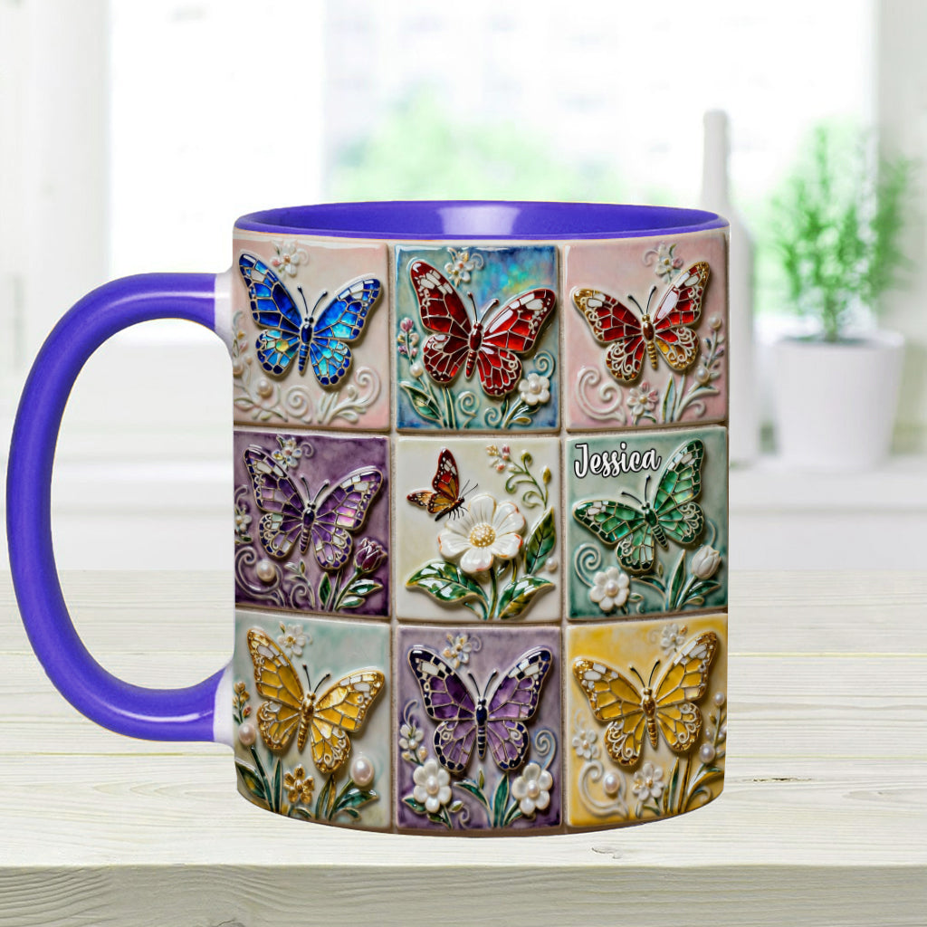 Mug personnalisé « J’adore les papillons »