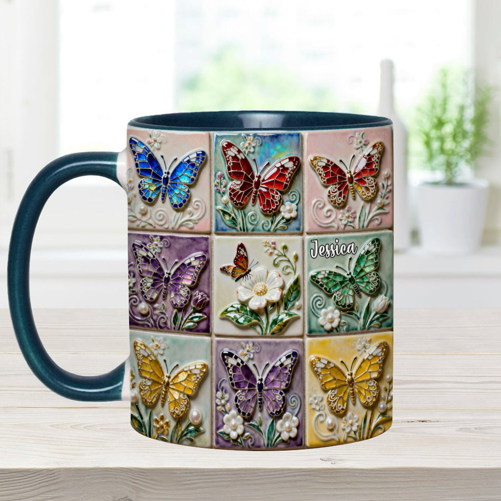 Mug personnalisé « J’adore les papillons »