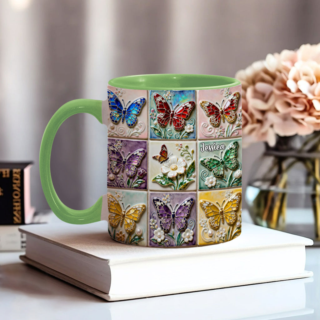 Mug personnalisé « J’adore les papillons »