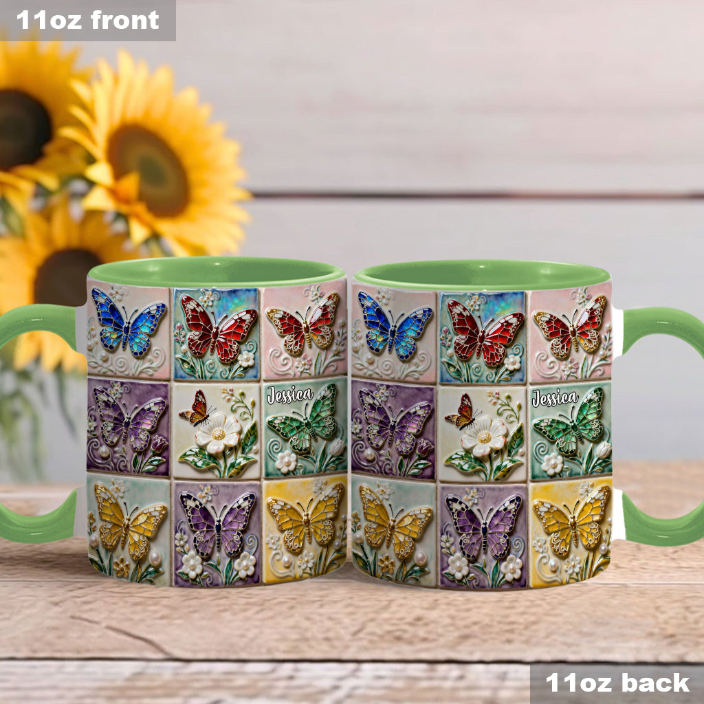 Mug personnalisé « J’adore les papillons »