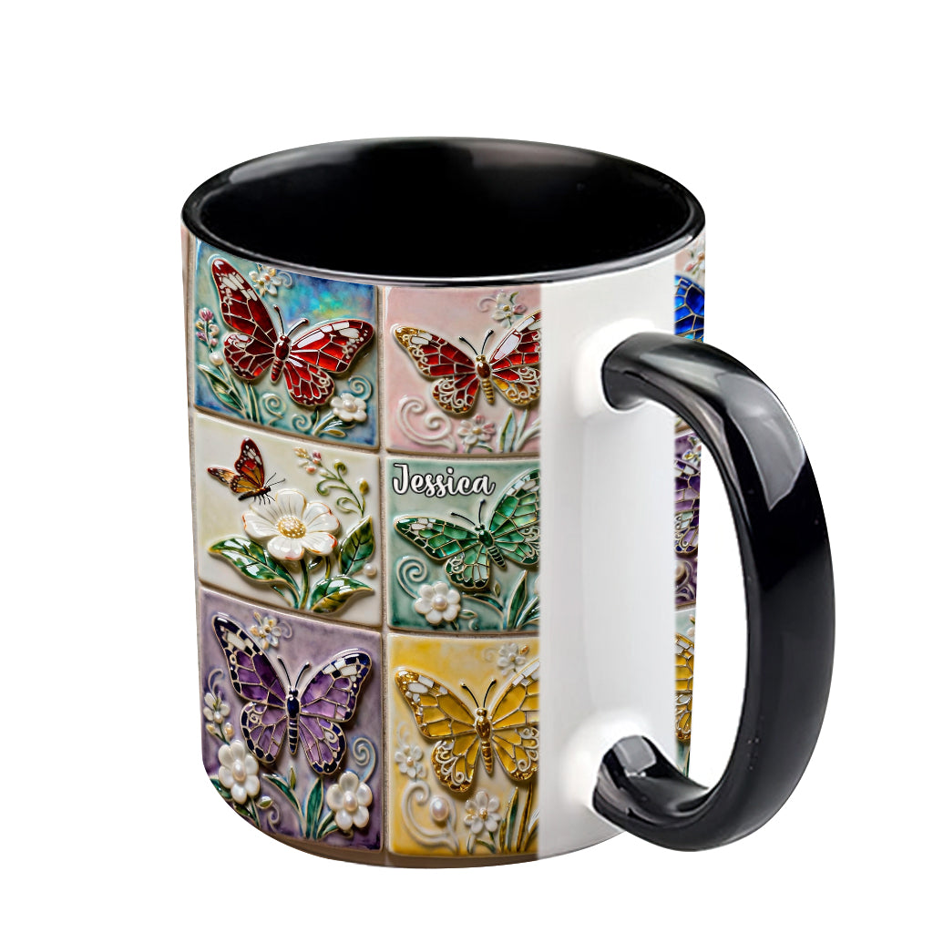 Mug personnalisé « J’adore les papillons »
