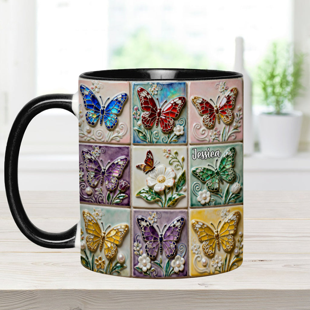 Mug personnalisé « J’adore les papillons »