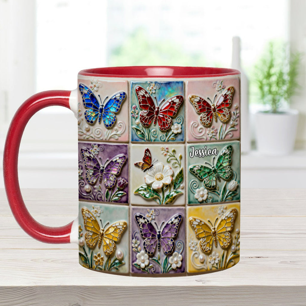 Mug personnalisé « J’adore les papillons »